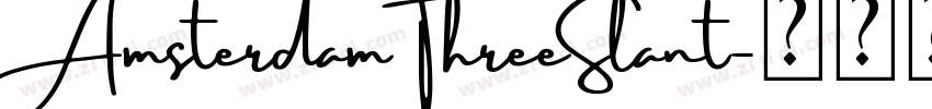 Amsterdam ThreeSlant字体转换